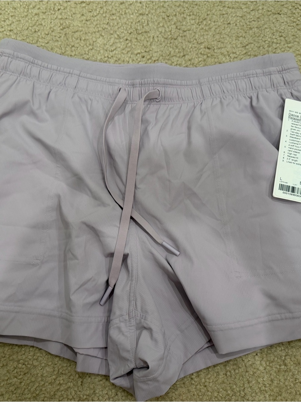 Lululemon Dance Studio HR Relaxed Short 3.5" Lined